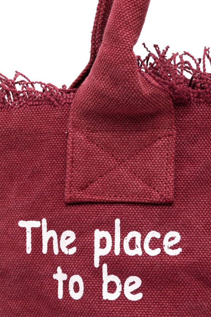 Borsa tote in tela di cotone MC2 Saint Barth Vanity | Bordeaux