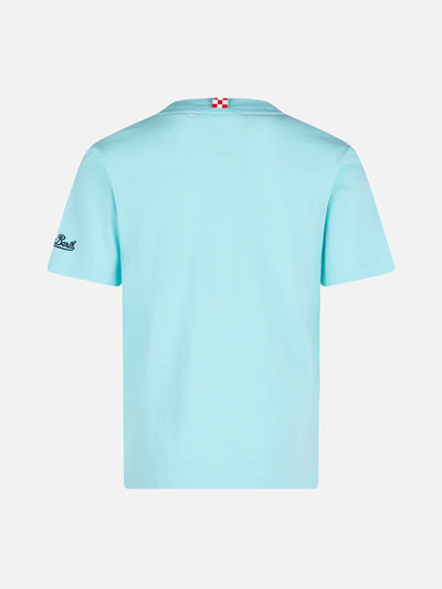 MC2 Saint Barth Βαμβακερό T-shirt | Τυρκουάζ