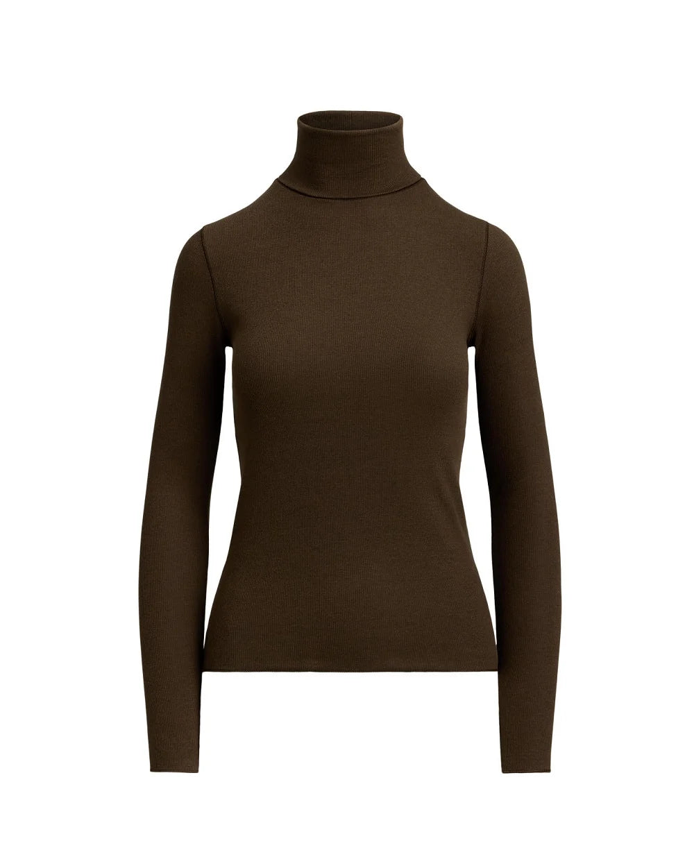 Ralph Lauren Stretch-Blend Roll Neck Pullover | Dark Brown