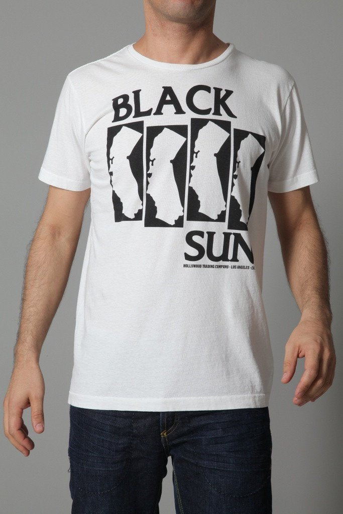 HTC T-Shirt „Black Sun“ mit kurzen Ärmeln: WEISS – Produktansicht