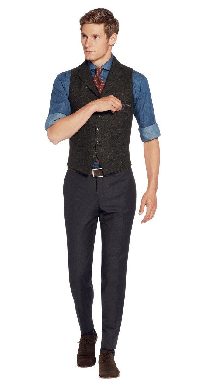 Van Gils Waistcoat Zodeo in GREEN – product view