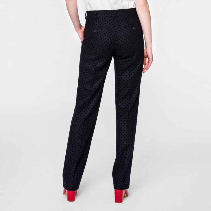 Paul Smith Hose mit aufgedrucktem Polka-Dot-Muster: Marineblau – Lifestyle-Ansicht