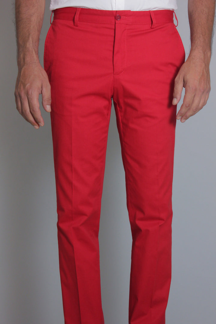 Pantalones Paul &amp; Shark con banderas, corte Shark Fit: Rojo – vista del producto