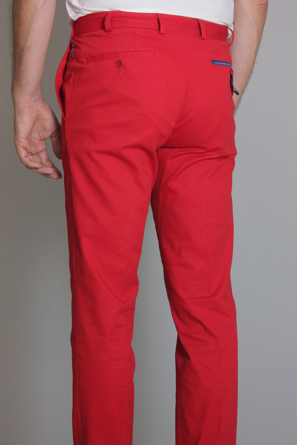 Paul & Shark Trousers with Flags Shark Fit in Red – lifestyle view