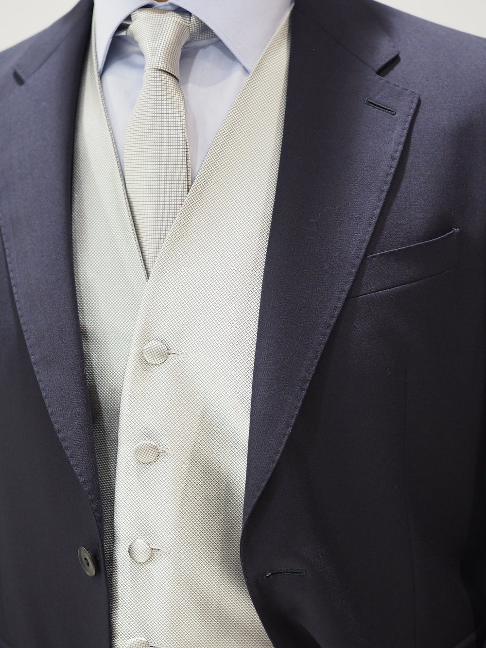 Cerruti 1881 Waistcoat in Silver – alternate view