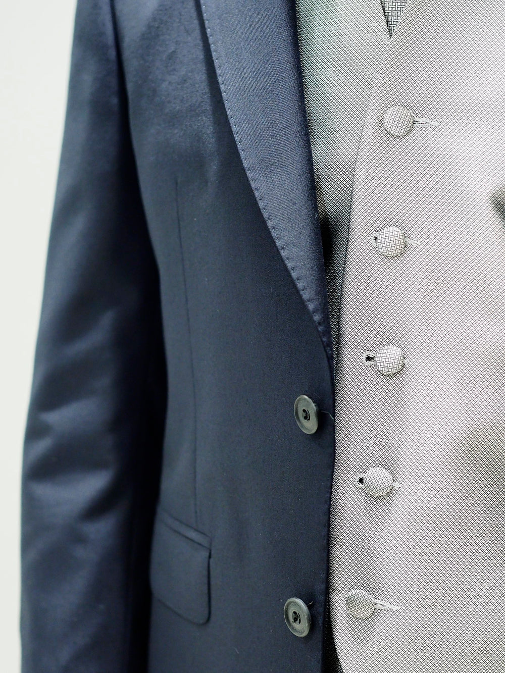 Cerruti 1881 Waistcoat in Silver – alternate view
