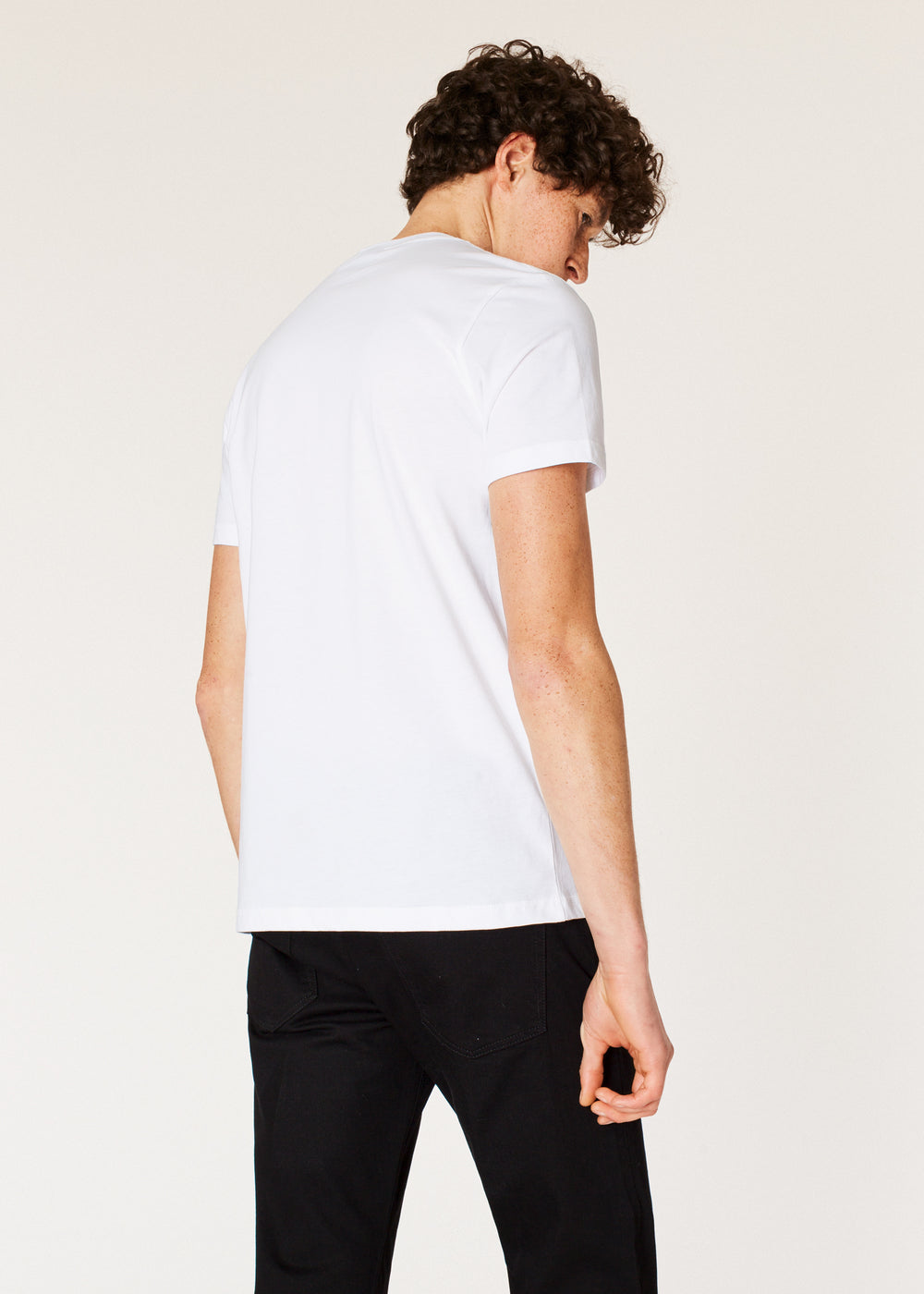 Paul Smith T-shirt Regular Fit Marble Monkey Head Print in White – product view