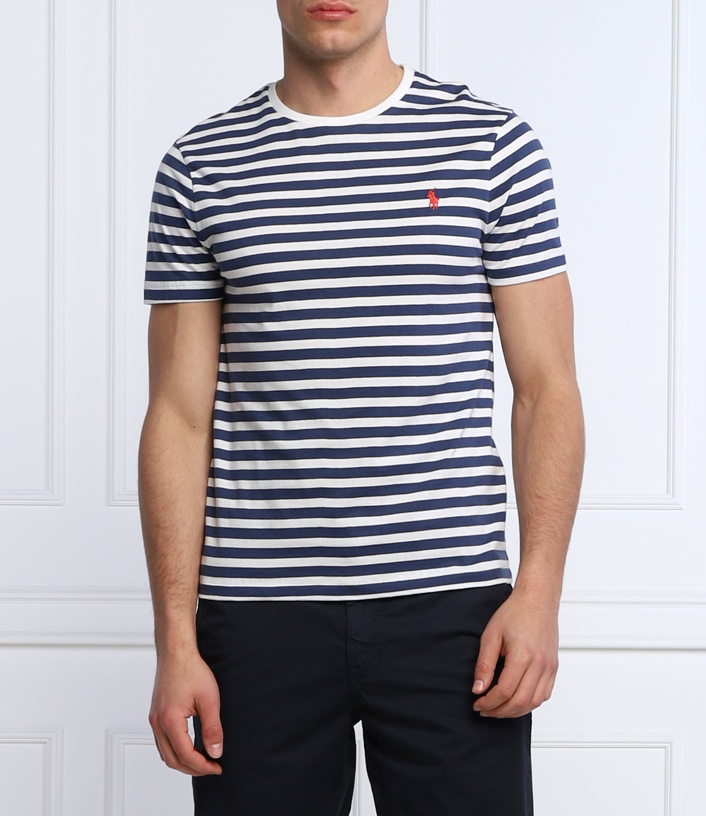 Ralph Lauren T-shirt με Ρίγες | Σκούρο Μπλε/Λευκό