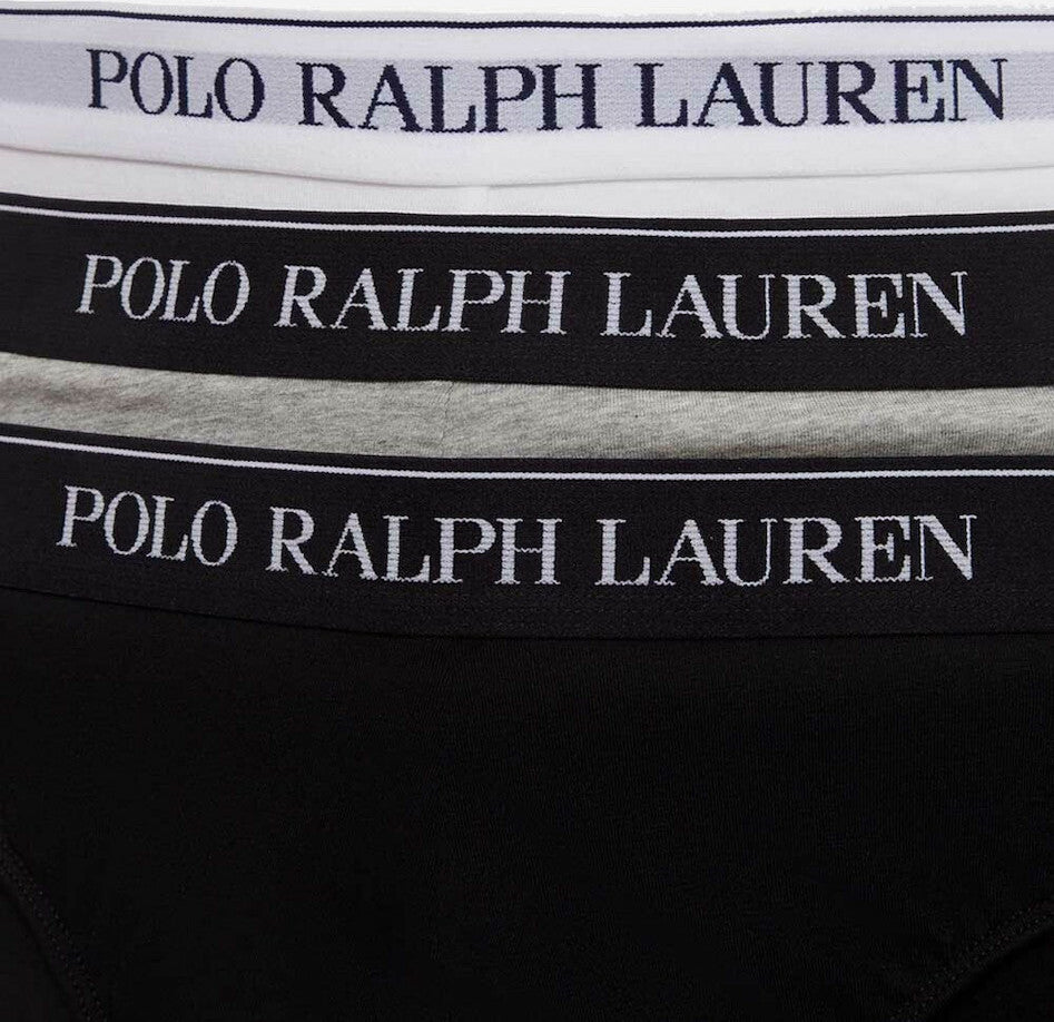 Ralph Lauren Σλιπ σε Πακέτο των 3 | Γκρι/Λευκό/Μαύρο