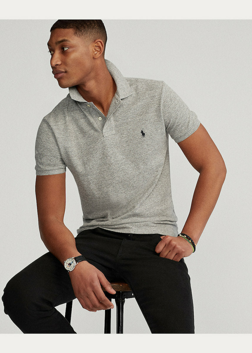 Ralph Lauren Custom Slim Fit Πόλο | Γκρι