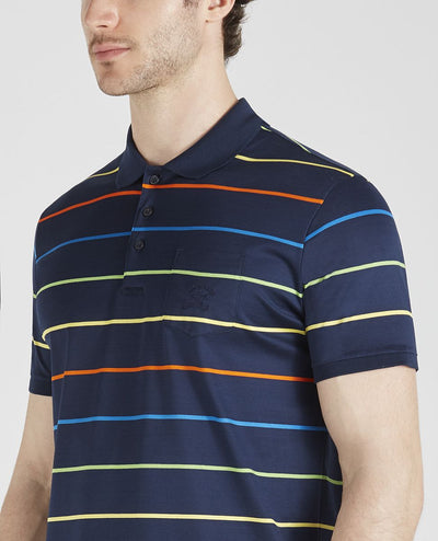 Paul & Shark Jersey Polo Οργανικό Βαμβάκι Με Κεντημένο Λογότυπο | Μπλε / Πολύχρωμο