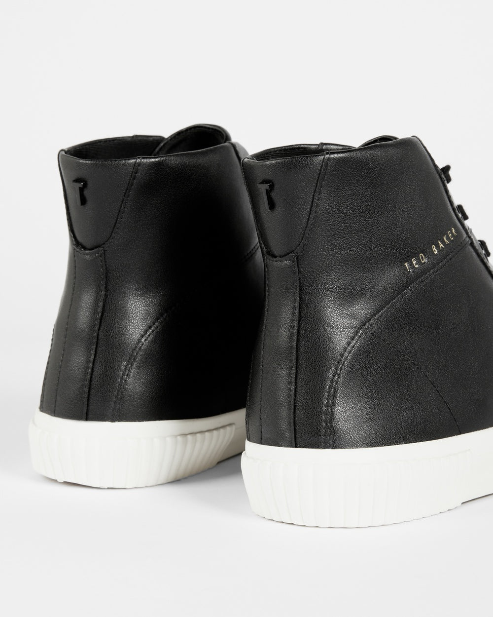Scarpe da ginnastica alte in pelle Ted Baker Kimyil Colour Drench: Nero – vista dettaglio