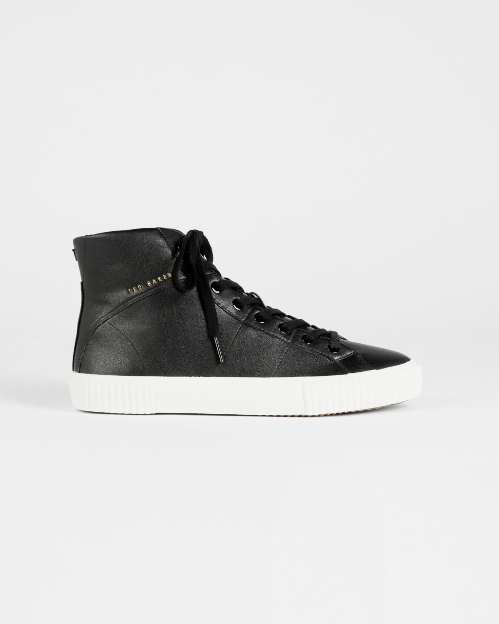 Scarpe da ginnastica alte in pelle Ted Baker Kimyil Colour Drench: Nero – vista prodotto