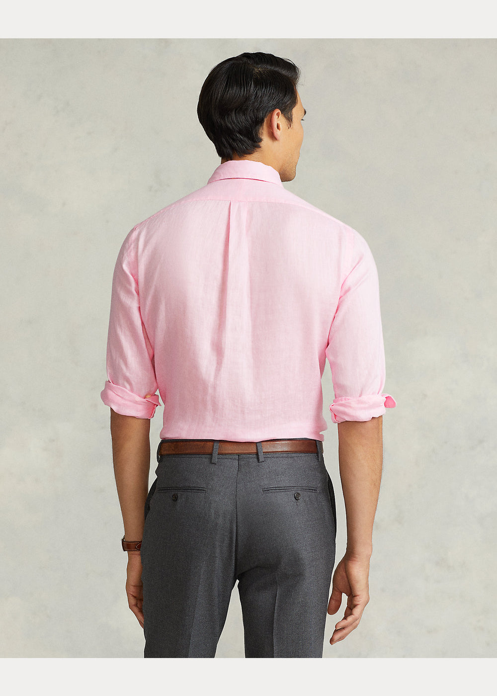 Chemise en lin Ralph Lauren Custom Fit: Carmel Pink – autre vue