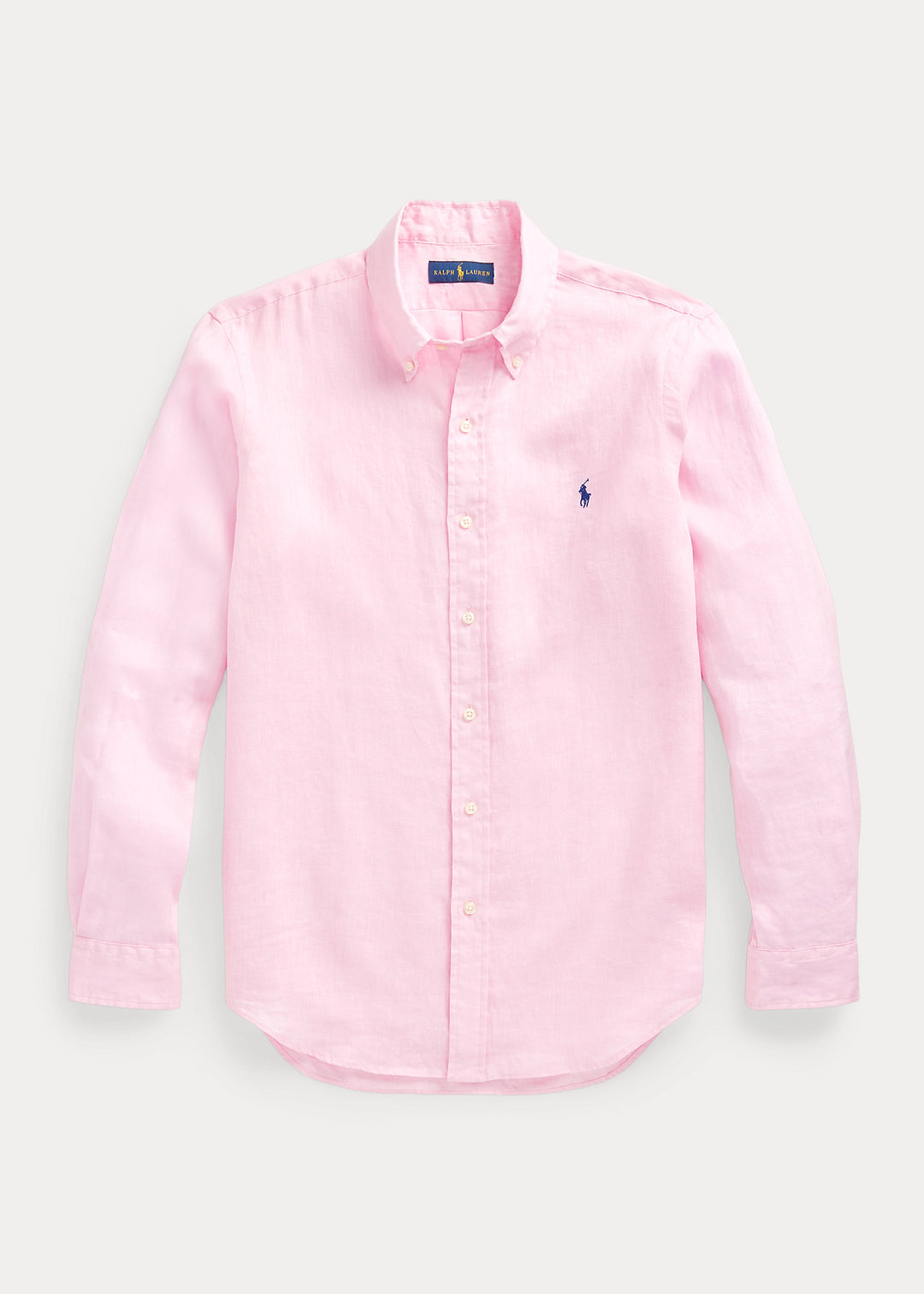 Πουκάμισο Ralph Lauren Custom Γραμμή από λινό: Carmel Pink – φωτογραφία lifestyle