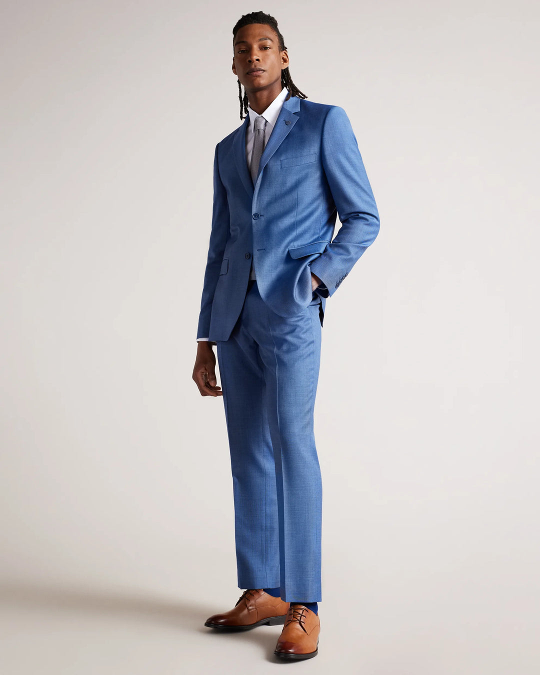 Ted Baker 坎普滕 正装皮革德比鞋: 浅棕色 – 细节图