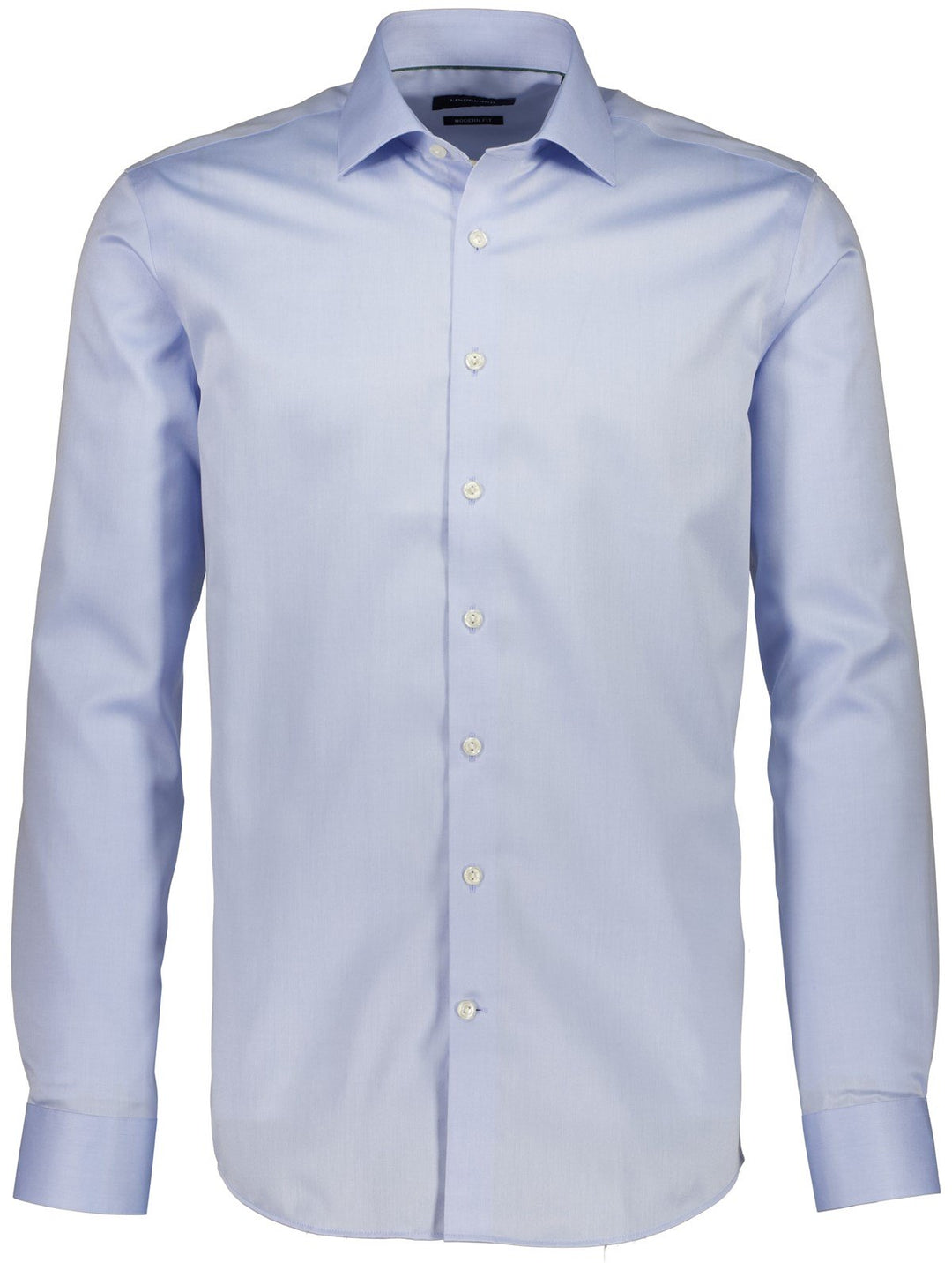 Camisa Lindbergh lisa de sarga fina, que no necesita Non: Azul claro – vista alternativa