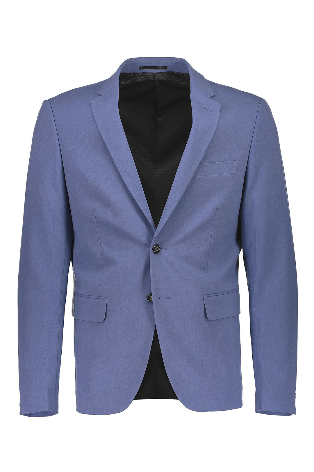 Traje liso Lindbergh de corte entallado: Azul cielo – vista trasera