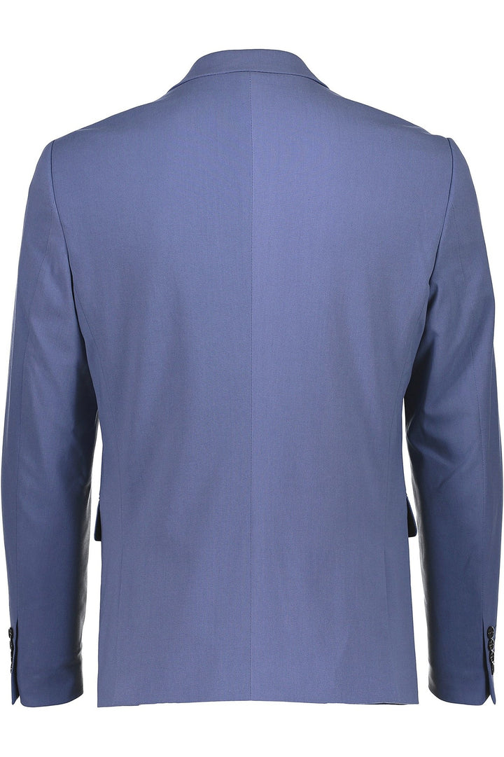 Traje liso Lindbergh de corte entallado: Azul cielo – vista de detalle