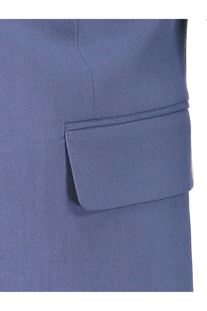 Traje liso Lindbergh de corte entallado: Azul cielo – vista lifestyle