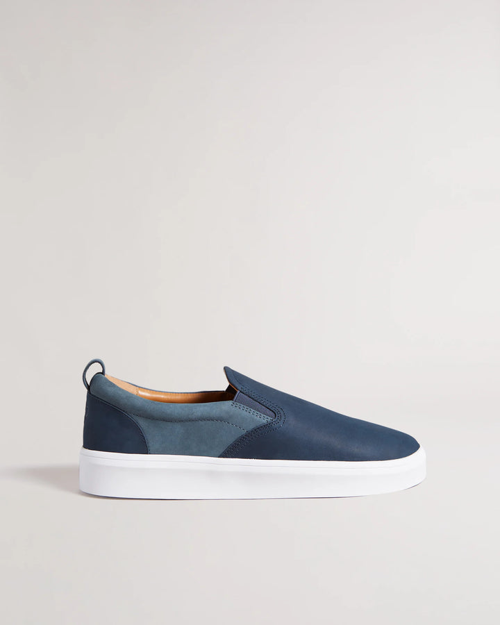 Ted Baker Simmon Nubuck Κάζουαλ Ελαστικά Trainers | Σκούρο Μπλε