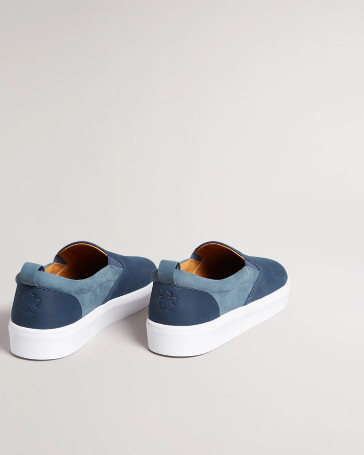 Ted Baker Simmon Nubuck Κάζουαλ Ελαστικά Trainers | Σκούρο Μπλε