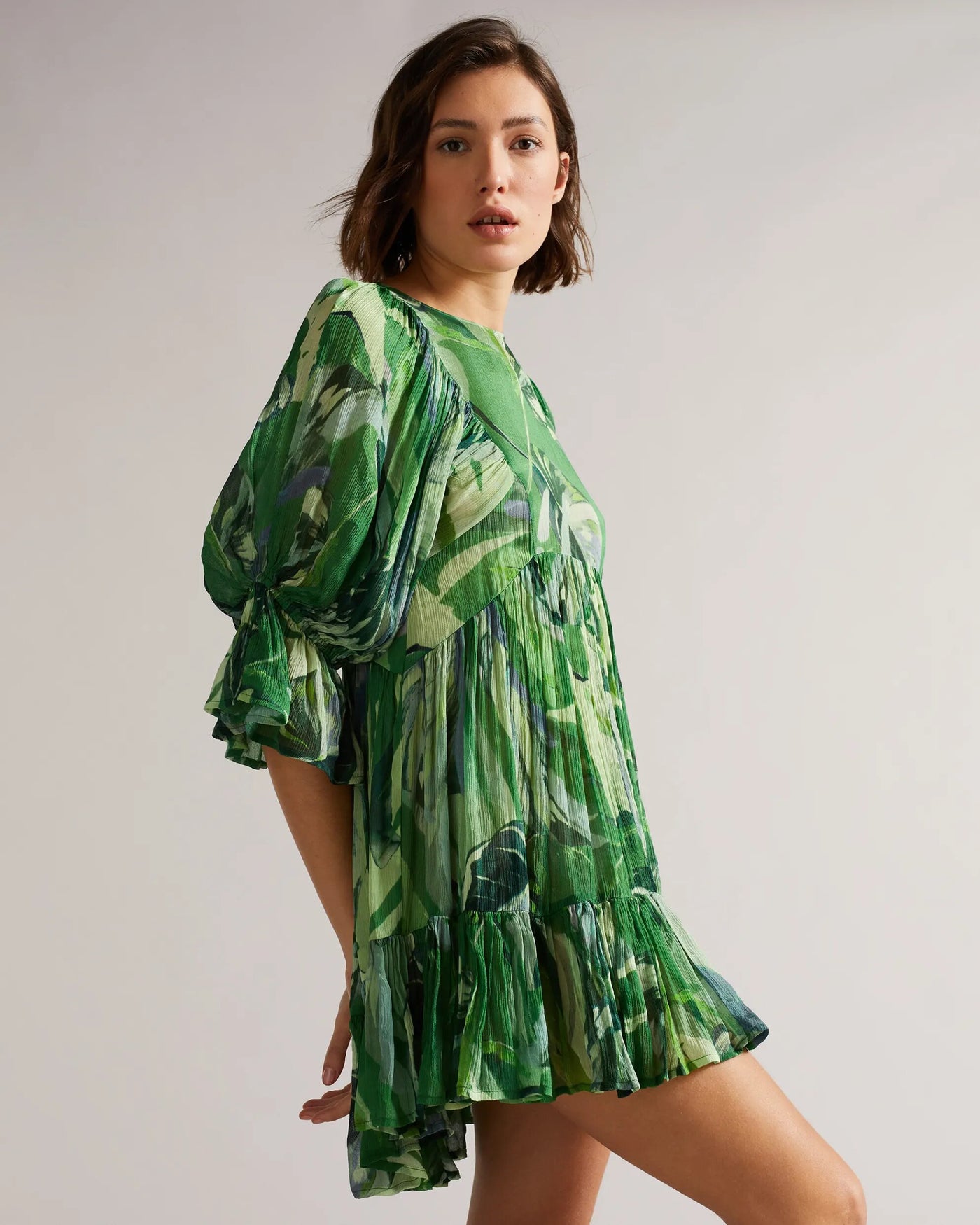 Ted Baker Lillon Μακρυμάνικο Cover Up Φόρεμα | Πράσινο