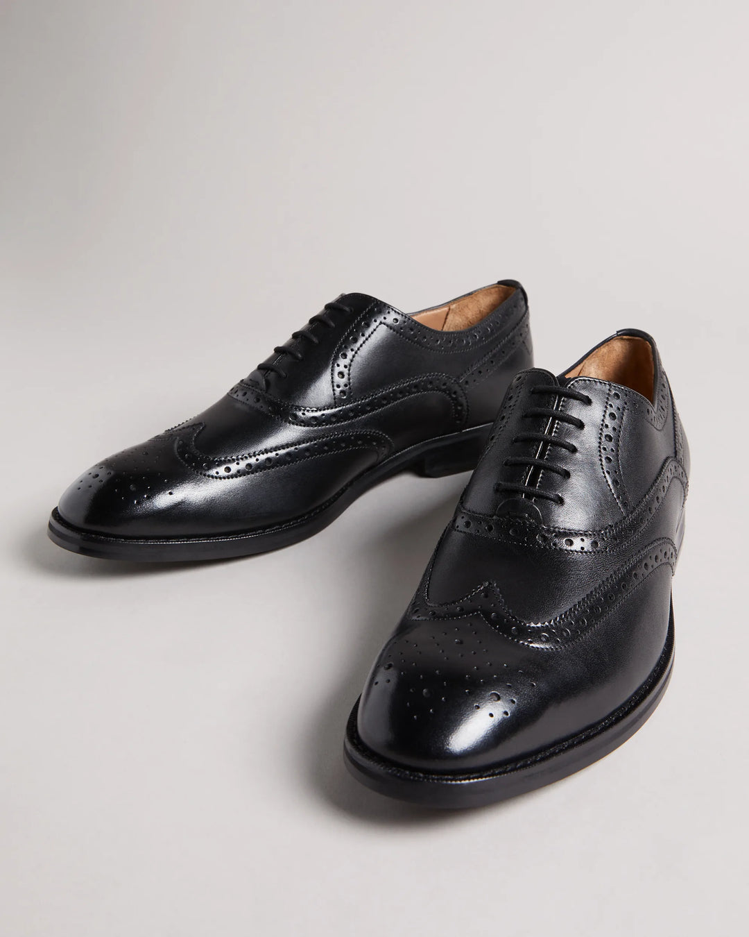 Ted Baker Amaiss Επίσημα Δερμάτινα Brogue Υποδήματα | Μαύρο