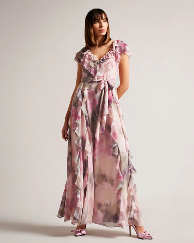 Ted Baker Karenie Μάξι Φόρεμα | Κοραλί