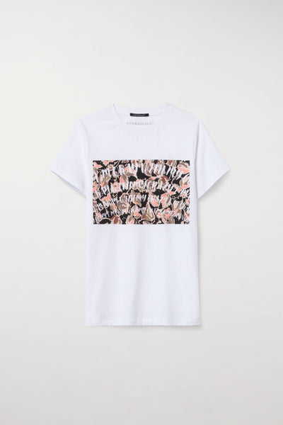Luisa Cerano T-shirt Εκτύπωση | Λευκό