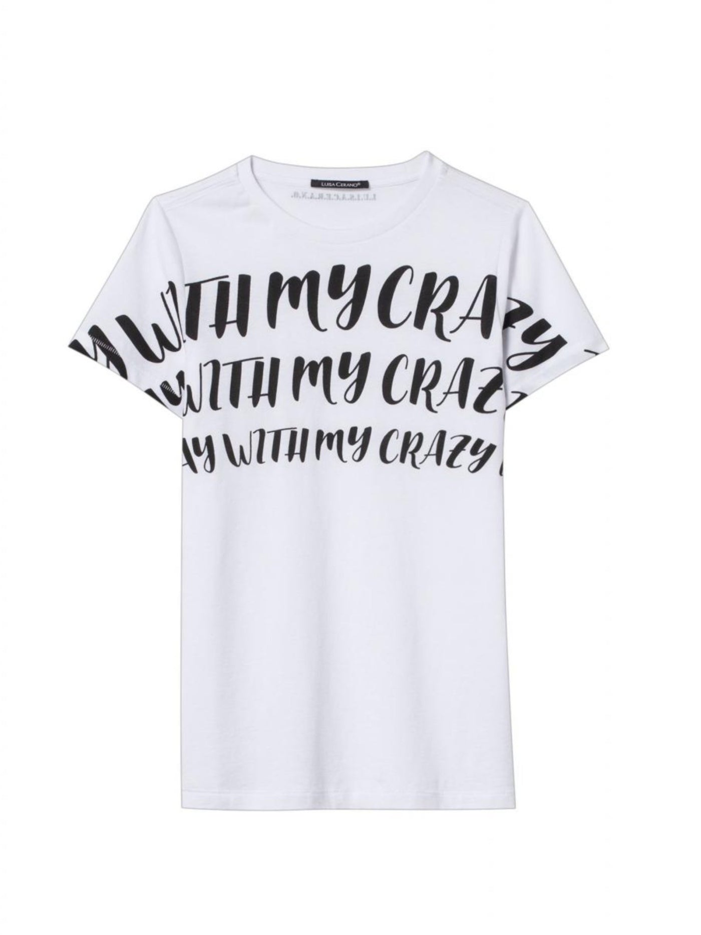 Luisa Cerano T-shirt με γράμματα | Λευκό