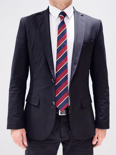 Lanvin Μεταξωτή γραβάτα | Κόκκινο / Μπλε