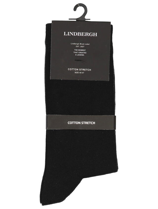 Lindbergh Ελαστικές Βαμβακερές Κάλτσες | Μαύρο