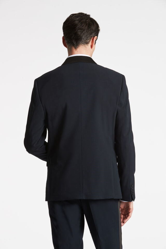 Lindbergh Ελαστικό Ταξίντο Κοστούμι Slim Fit | Σκούρο Μπλε
