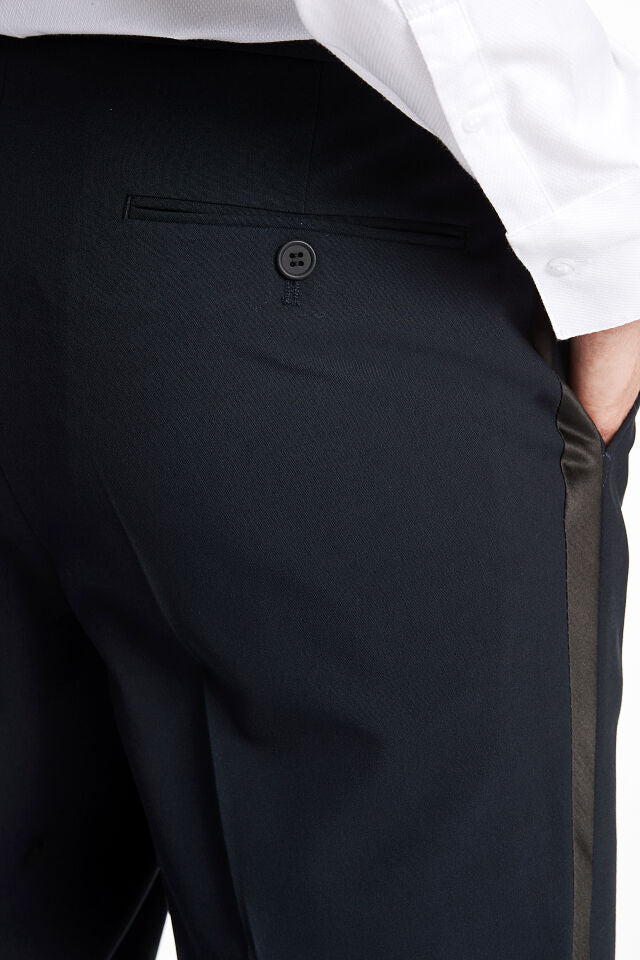 Lindbergh Ελαστικό Ταξίντο Κοστούμι Slim Fit | Σκούρο Μπλε