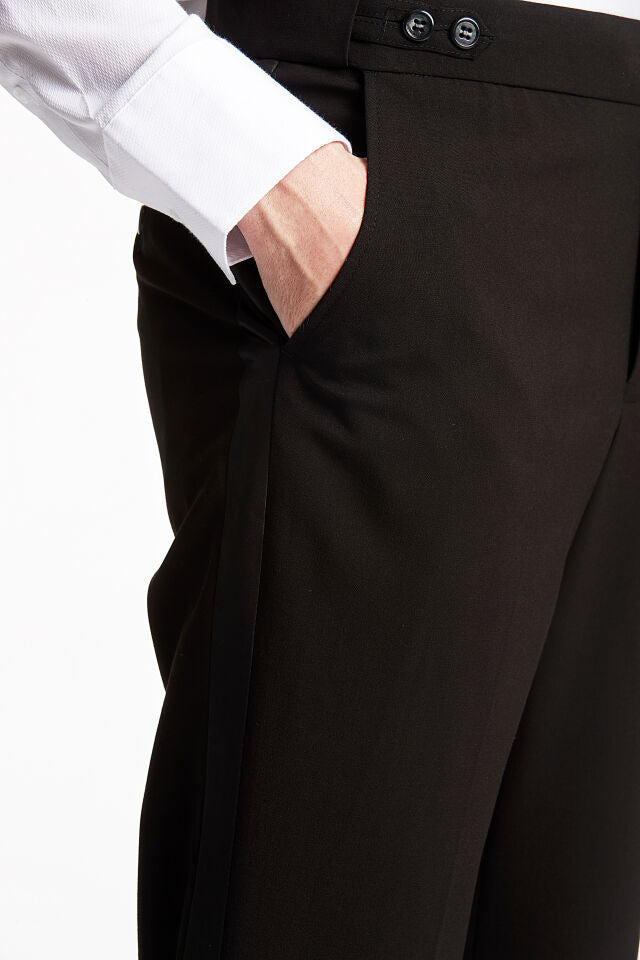 Lindbergh Ελαστικό Ταξίντο Κοστούμι Slim Fit | Μαύρο