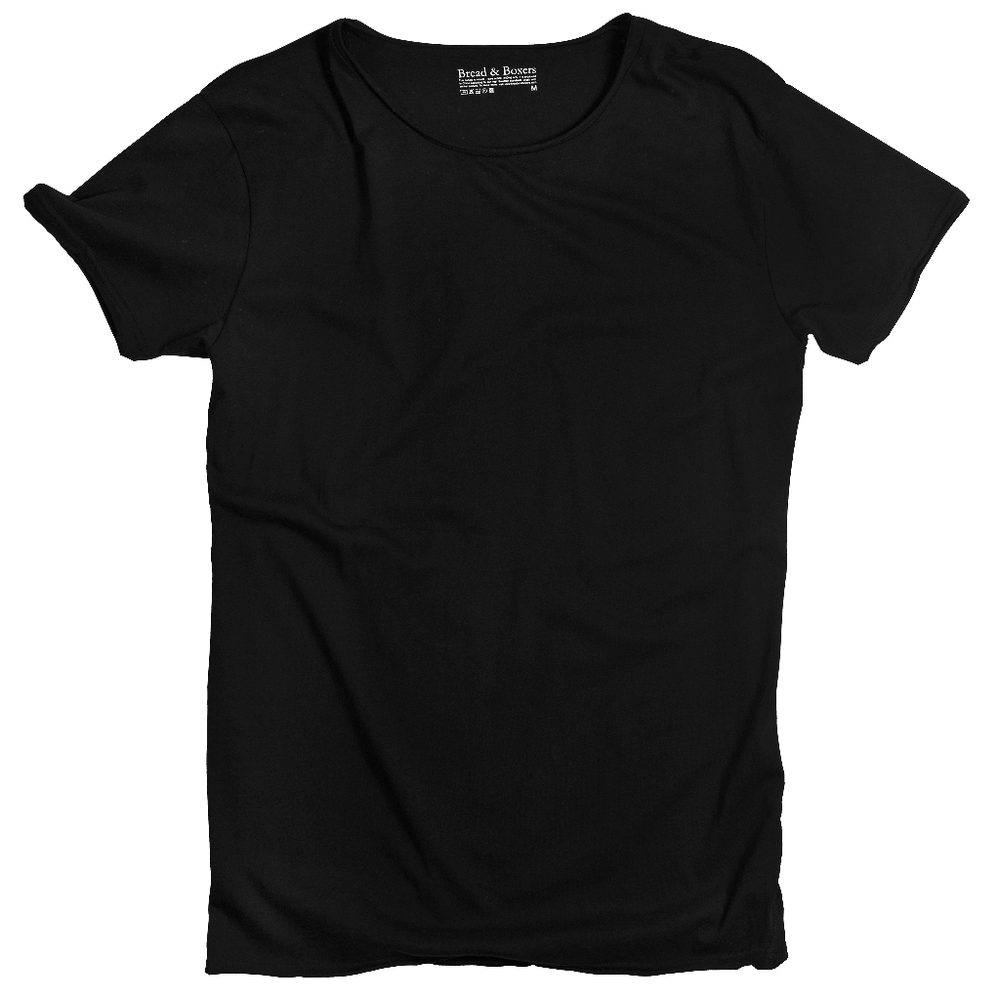 Bread & Boxers Men's Underwear Bread & Boxers Men's Underwear Crew-Neck Relaxed | BLACK