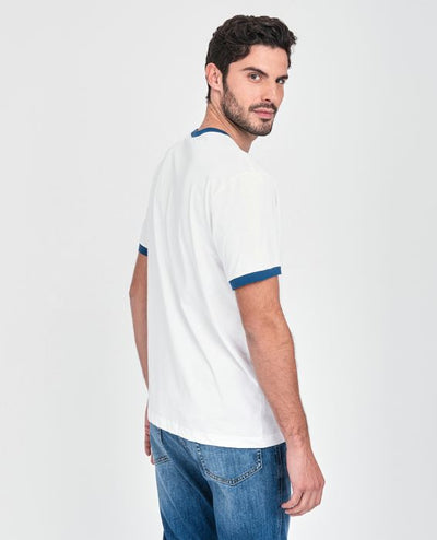 Paul & Shark T-Shirt από Οργανικό Βαμβάκι με Τυπωμένο Λογότυπο | Λευκό