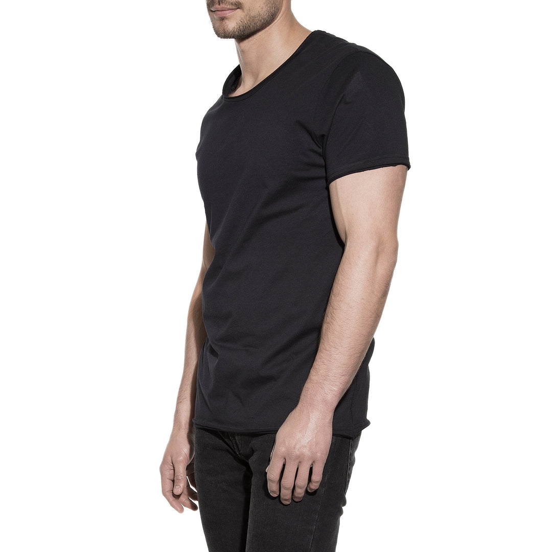 T-shirt à col rond pour homme « Relaxed » de Bread &amp; Boxers | NOIR