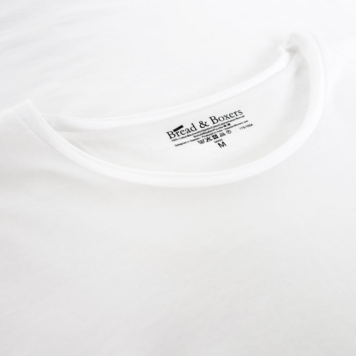 T-shirt à col rond pour homme « Relaxed » de Bread &amp; Boxers | BLANC