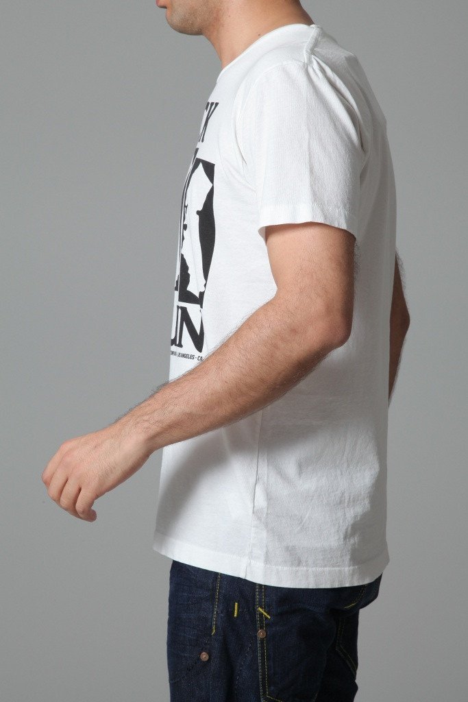 HTC Men's Tshirt HTC T-shirt Black Sun Short Sleeve | WHITE