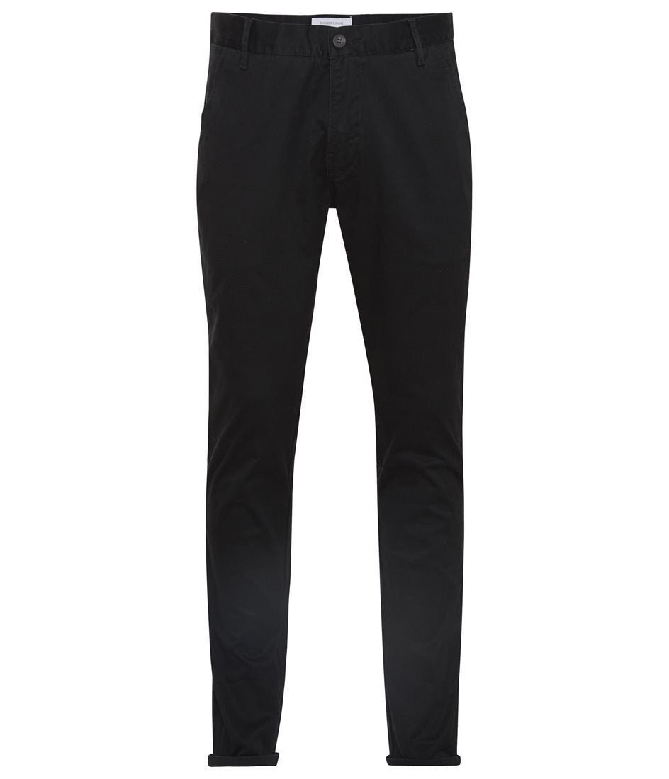 Lindbergh Men's Trousers Lindbergh Trousers Classic Chino with Stretch | BLACK