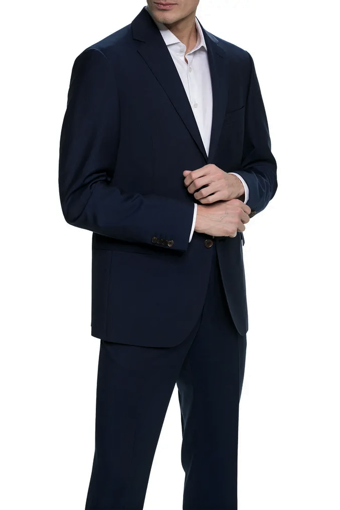 Traje Edward Dressler de corte entallado: Azul marino – vista del producto