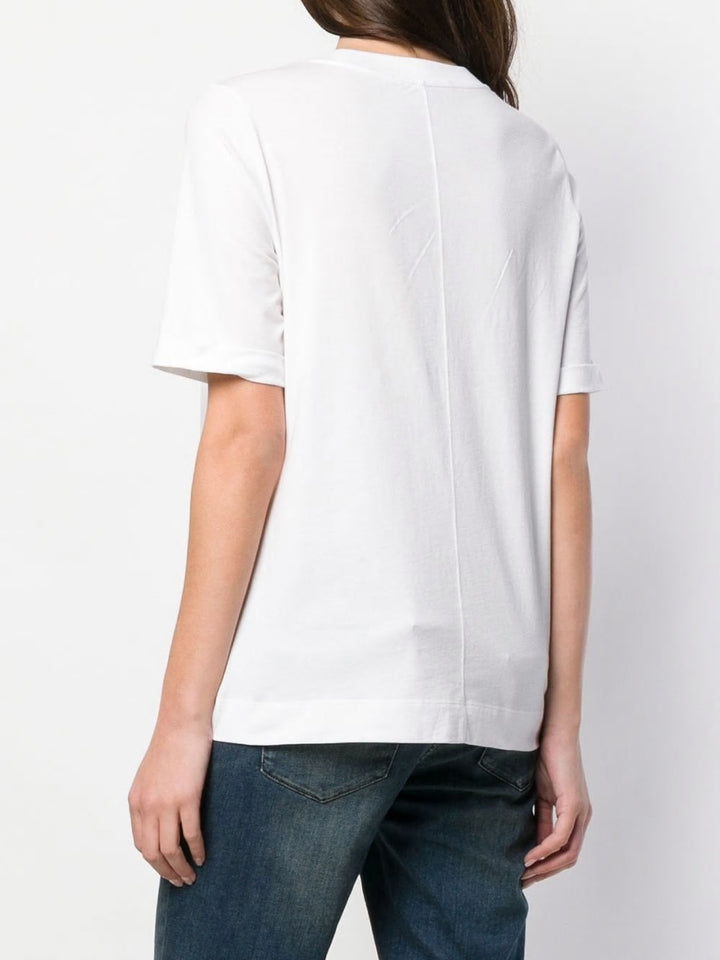 Luisa Cerano T-shirt Lip εκτύπωση | Λευκό