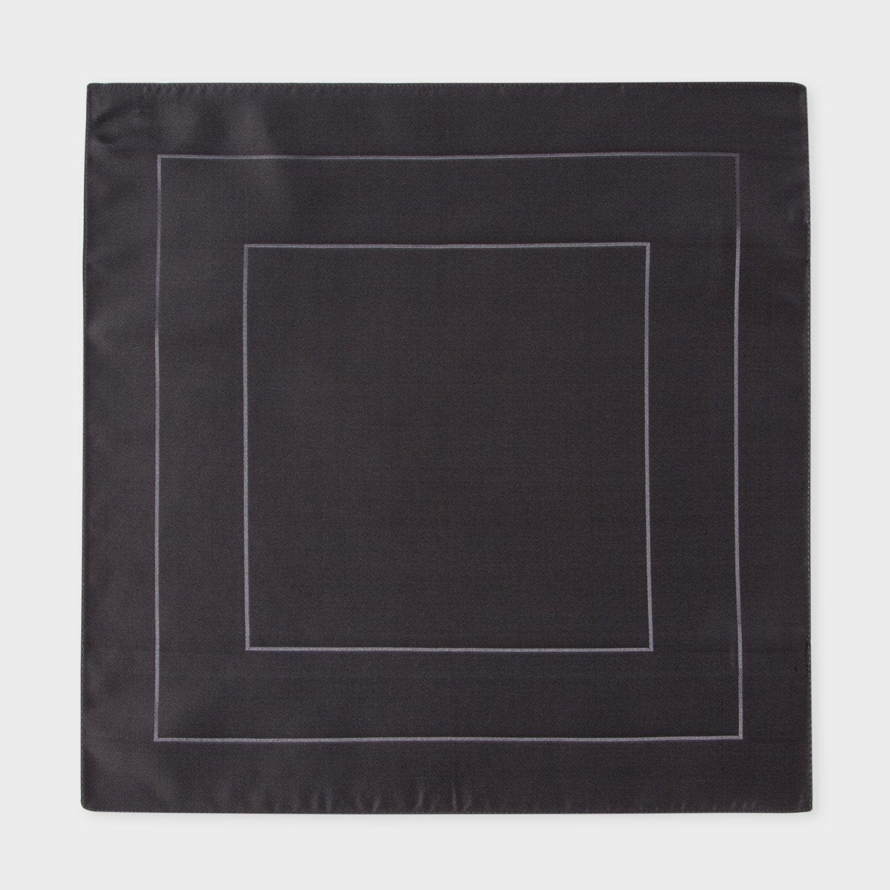 Paul Smith Pochette Paul Smith Pocket Square Concentric Pattern Silk | BLACK
