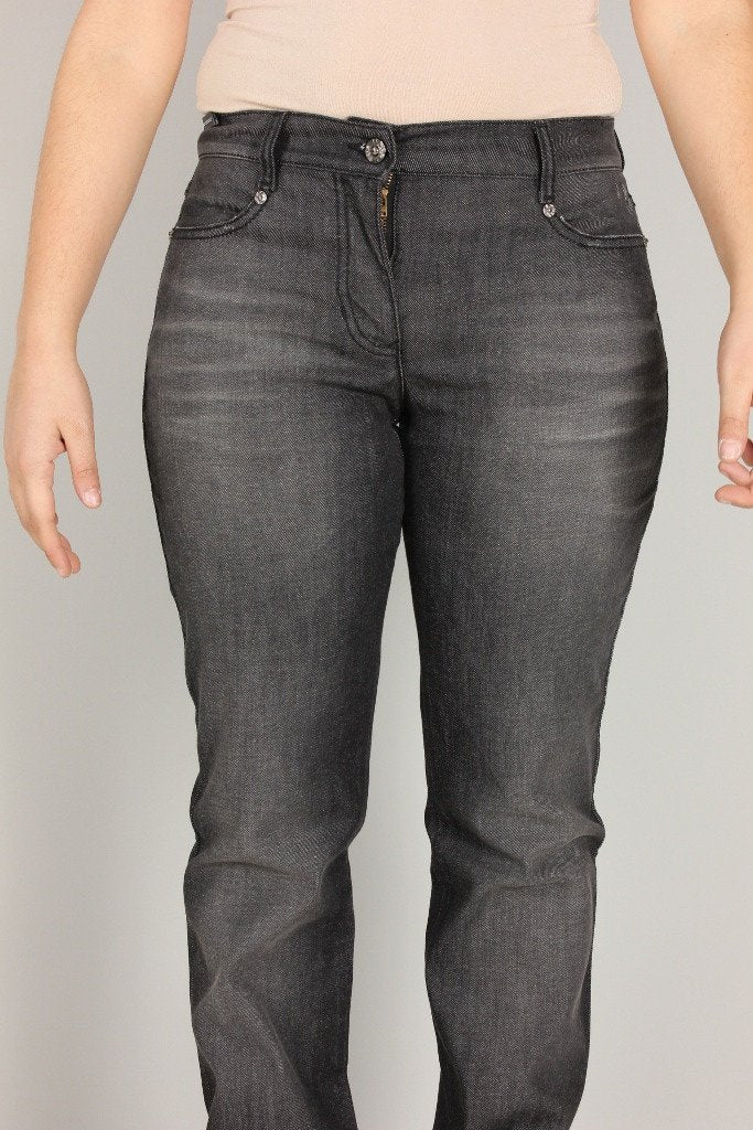 RoccoBarocco Women's Jeans RoccoBarocco Denim | DARK GREY