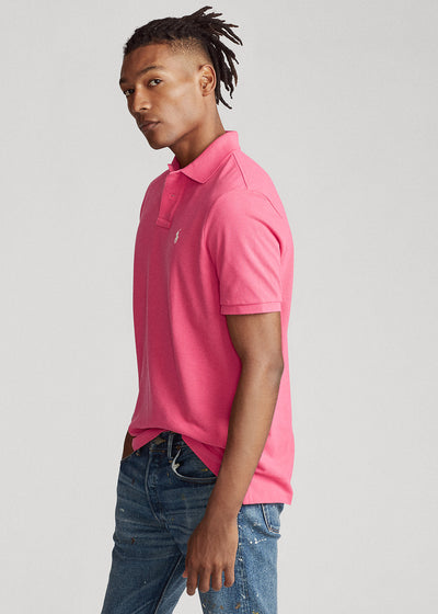Ralph Lauren Custom Slim Fit Πόλο | Hot Ροζ