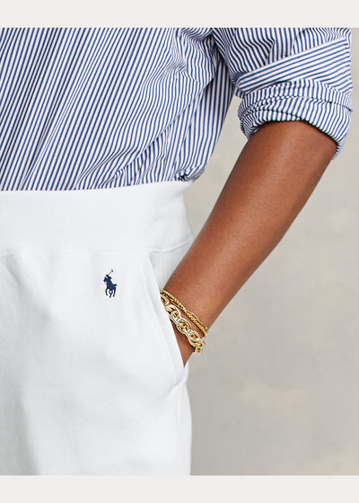 Ralph Lauren Fleece Παντελόνι Φόρμας | Λευκό