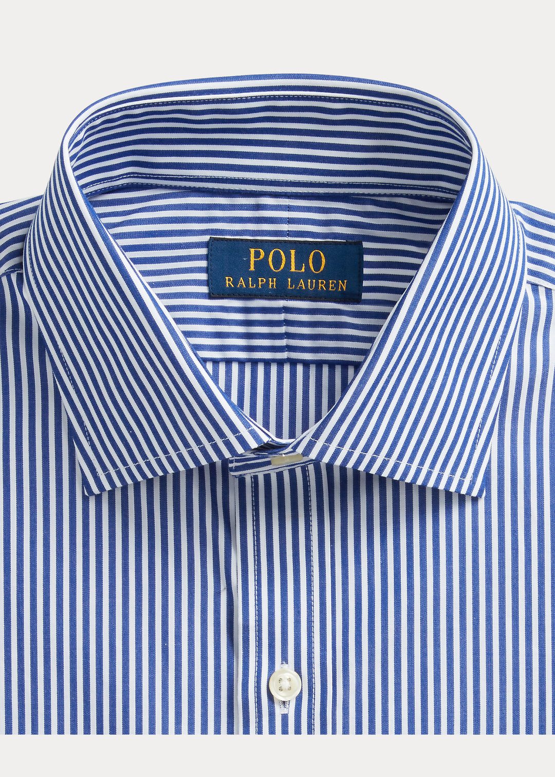 Ralph Lauren Slim Fit Ριγέ Υποκάμισο Ποπλίνα | Μπλε/Λευκό