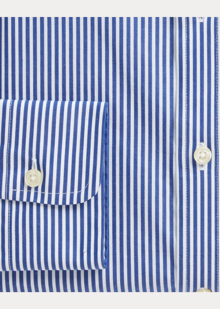 Ralph Lauren Slim Fit Ριγέ Υποκάμισο Ποπλίνα | Μπλε/Λευκό
